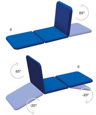 Plinth 3 Section Electric Massage Table (503E)