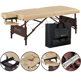 Master Del Ray Portable Massage Table with 7.6cm Multi Layer Soft Foam System
