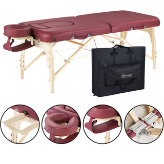 Master Eva Pregnancy Portable Massage Couch,  Memory Foam Portable Massage Table, Lash Bed, Portable Beauty Bed, Foldable Massage Table