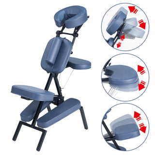 Portable Massage Chair, Folding Massage Chair, Onsite Massage Chair in Blue by Master Massage