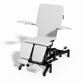 Plinth Electric 4 Section White Tattoo Chair
