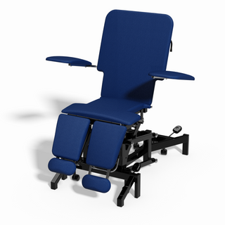 Plinth Electric 4 Section Tattoo Chair in Royal Blue