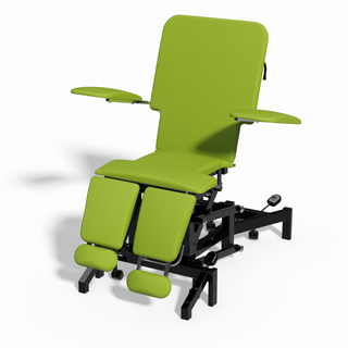Plinth Electric 4 Section Tattoo Chair in Lime Green