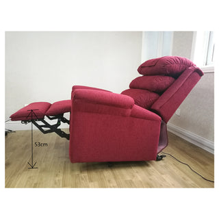 Ecclesfield Wall Hugging Rise & Recliner - Red Chenille