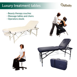Affinity Deluxe Portable Massage Couch, Affinity Deluxe Memory Foam Portable Massage Table, Lash Bed, Portable Beauty Bed, Foldable Massage Table