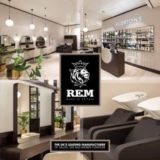 REM Opal Salon Vanity Unit with Upper Storage