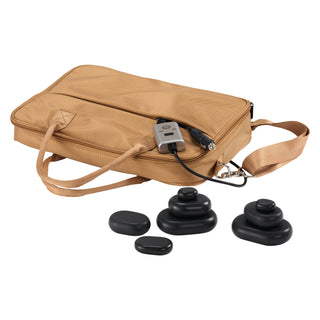 Master Massage Hot Stone Heater Bag with Adjustable Temperature Control, Portable Spa Stone Warmer for Massage Stones & Towels