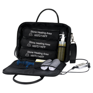 Master Massage Hot Stone Heater Bag with Adjustable Temperature Control, Portable Spa Stone Warmer for Massage Stones & Towels