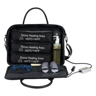 Master Massage Hot Stone Heater Bag with Adjustable Temperature Control, Portable Spa Stone Warmer for Massage Stones & Towels