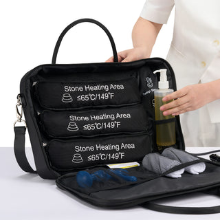Master Massage Hot Stone Heater Bag with Adjustable Temperature Control, Portable Spa Stone Warmer for Massage Stones & Towels