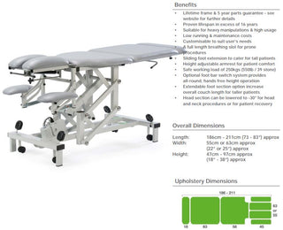 Plinth 516 Electric Osteopathic Couch