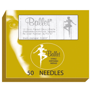 Ballet Gold Plated Electrolysis Needles