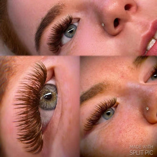 Brown Volume Silk Lashes 16 Row Mixed Tray