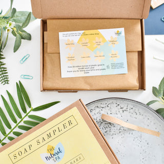 Soap Sampler Gift Set | 8 x 25g Mini Travel Soaps | Natural Handcrafted Letterbox Gift | Vegan, Plastic-Free Skincare