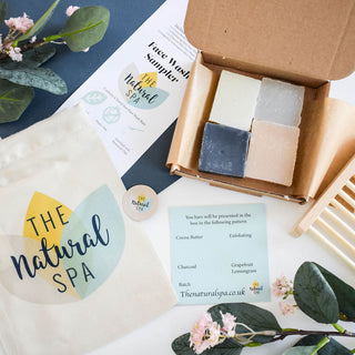 Face Wash Sample Pack | 4 x 15g Natural Facial Cleansing Bars | Vegan, Plastic-Free Skincare | Perfect Travel & Trial Set