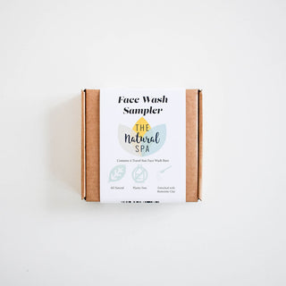 Face Wash Sample Pack | 4 x 15g Natural Facial Cleansing Bars | Vegan, Plastic-Free Skincare | Perfect Travel & Trial Set