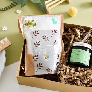 Breathe At Home Spa Set | Eucalyptus, Rosemary & Peppermint Bath & Body Gift | Natural Self-Care Kit | Vegan, Plastic-Free