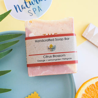 Citrus Blossom Cold Process Soap - Lemongrass Orange and Palmarosa - 3 different styles