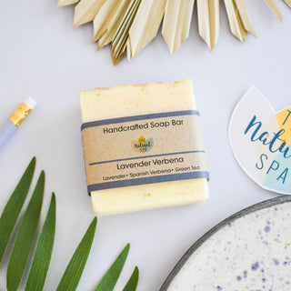 Lavender Verbena Soap Bar | Spanish Verbena & Lavender Natural Handcrafted Soap | Vegan, Plastic-Free Skincare | 3 Styles Available