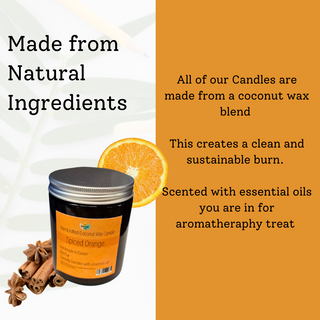 Spiced Orange Coconut Wax Candle | Hand-Poured | 60ml