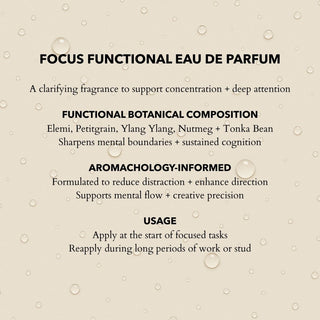 Focus Eau de Parfum | Sharpen Focus & Awaken the Senses 100ml