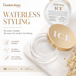 London Brow ICE – Waterless Brow Styling Wax for Fluffy, Laminated & Defined Brows