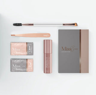 Home Brow Lamination Gift Set with Tools and Brow Care Serum - Miss Brow Kit
