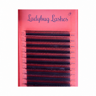 Brown 4D Clover Lashes – 16 Row Single Length Trays