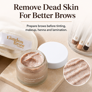 Exfoliating Brow Scrub – Natural Pre-Treatment for Henna & Tint