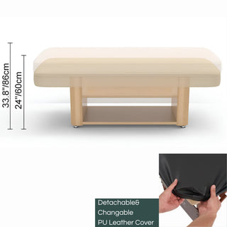 Master Massage Yosemite Electric Beauty Bed dimensions and removable PU leather cover
