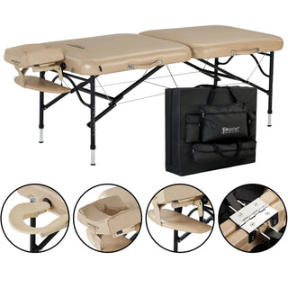 Master ProAir Ultralight Portable Massage Table Package with NanoSkin Upholstery