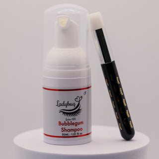 Bubblegum Lash Shampoo 30ml with Brush – Cosmetic Grade