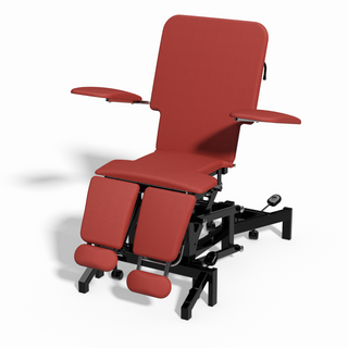 Plinth Electric 4 Section Red Tattoo Chair