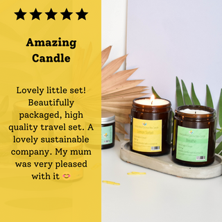 Lemon Sorbet Hand-Poured Coconut Wax Candle | Citrus & Natural Aromatherapy | Vegan, Eco-Friendly Candle | 2 Size Options