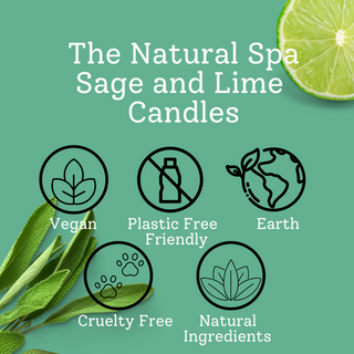 Sage & Lime Hand Poured Coconut Wax Candle | 180ml | Community Product Pick