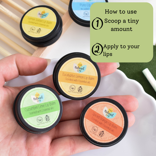 Cucumber Lime Natural Lip Balm | Vegan, Hydrating & Nourishing | Plastic-Free, Handmade Lip Care