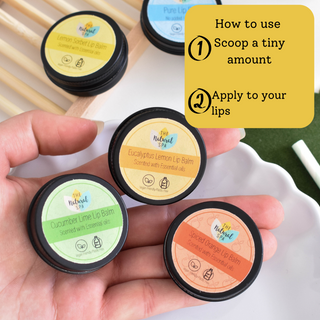 Lemon Sorbet Natural Lip Balm | Vegan, Hydrating & Nourishing | Plastic-Free, Handmade Lip Care