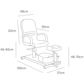 SkinMate Pedicure Chair & Stool