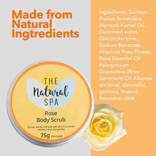 Rose Sugar Scrub | Natural Exfoliating Body Scrub for Smooth, Glowing Skin | Vegan, Plastic-Free Skincare | 2 Size Options