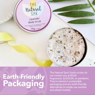 Lavender Body Scrub | Natural Exfoliating Sugar Scrub for Relaxing, Smooth Skin | Vegan, Plastic-Free Skincare | 3 Size Options