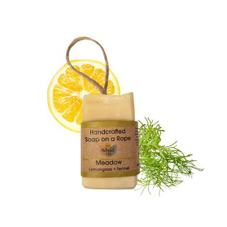 Meadow Soap on a Rope - Lemongrass and Fennel - 3 different styles