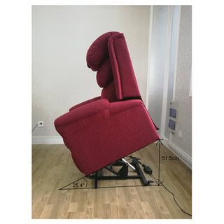 Ecclesfield Wall Hugging Rise & Recliner - Red Chenille