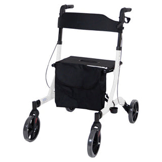 Aidapt Deluxe Ultra Lightweight Folding 4 Wheeled Rollator - Natural Living