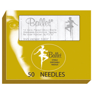 Ballet Gold Plated Electrolysis Needles - Natural Living