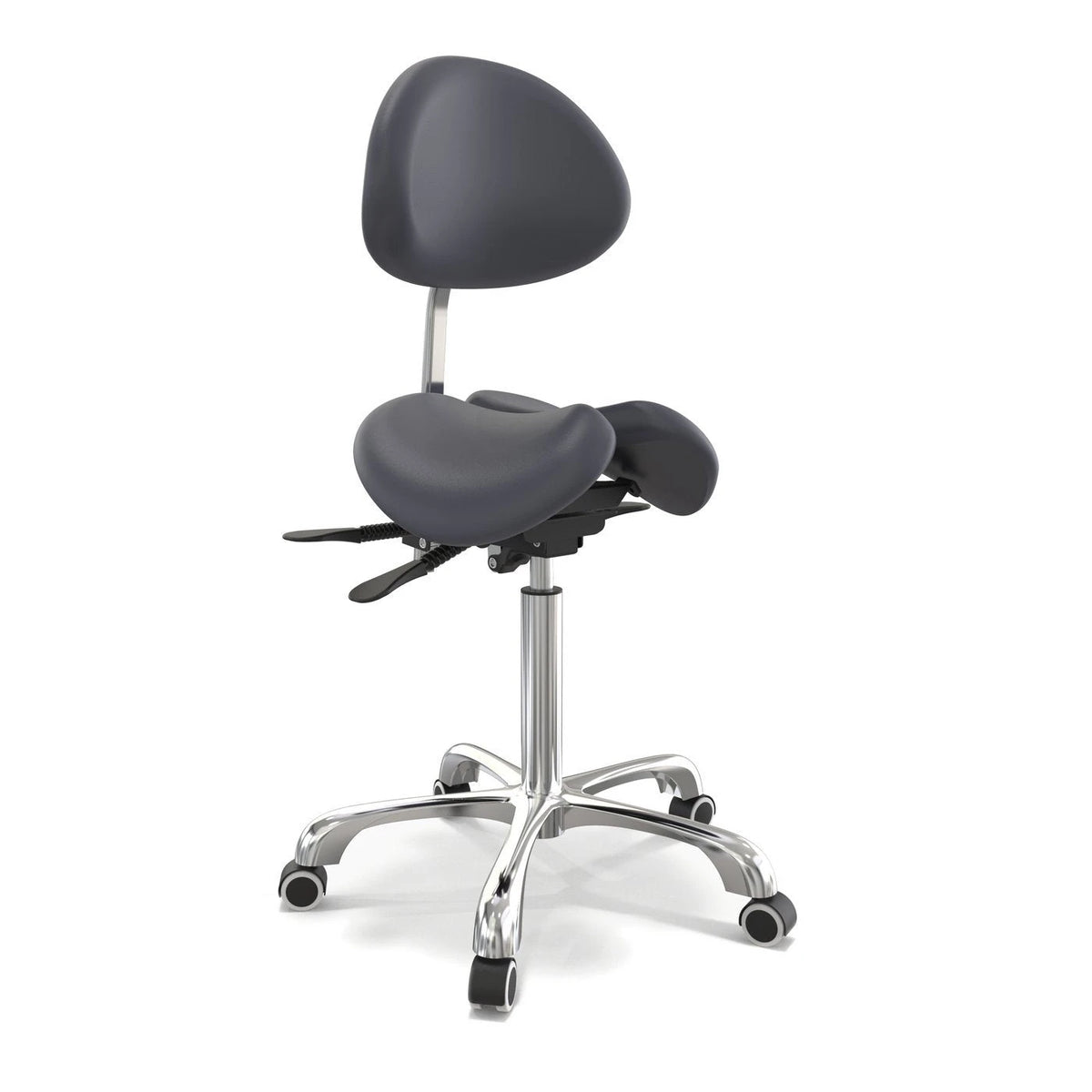 Berkeley Split Seat Saddle Stool Backrest