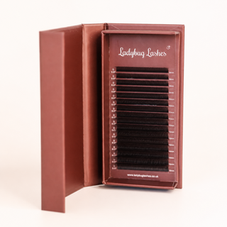 Brown W Lashes – 16 Row Single Length Trays