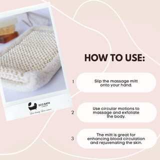 Eco Bath London Bamboo and Cotton Massage Mitt