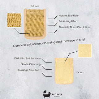 Eco Bath London Bamboo and Cotton Massage Mitt