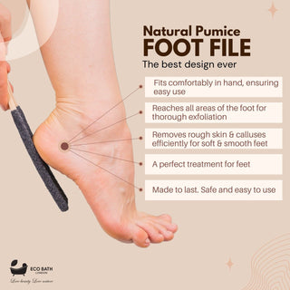 Eco Bath Foot File - Curved Black Pumice