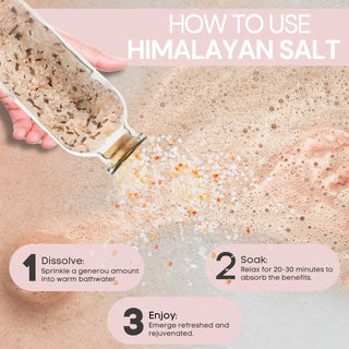 Eco Bath London Lavender Himalayan Bath Salt 300g - Pink Himalayan Bath Salt Infused with Lavender